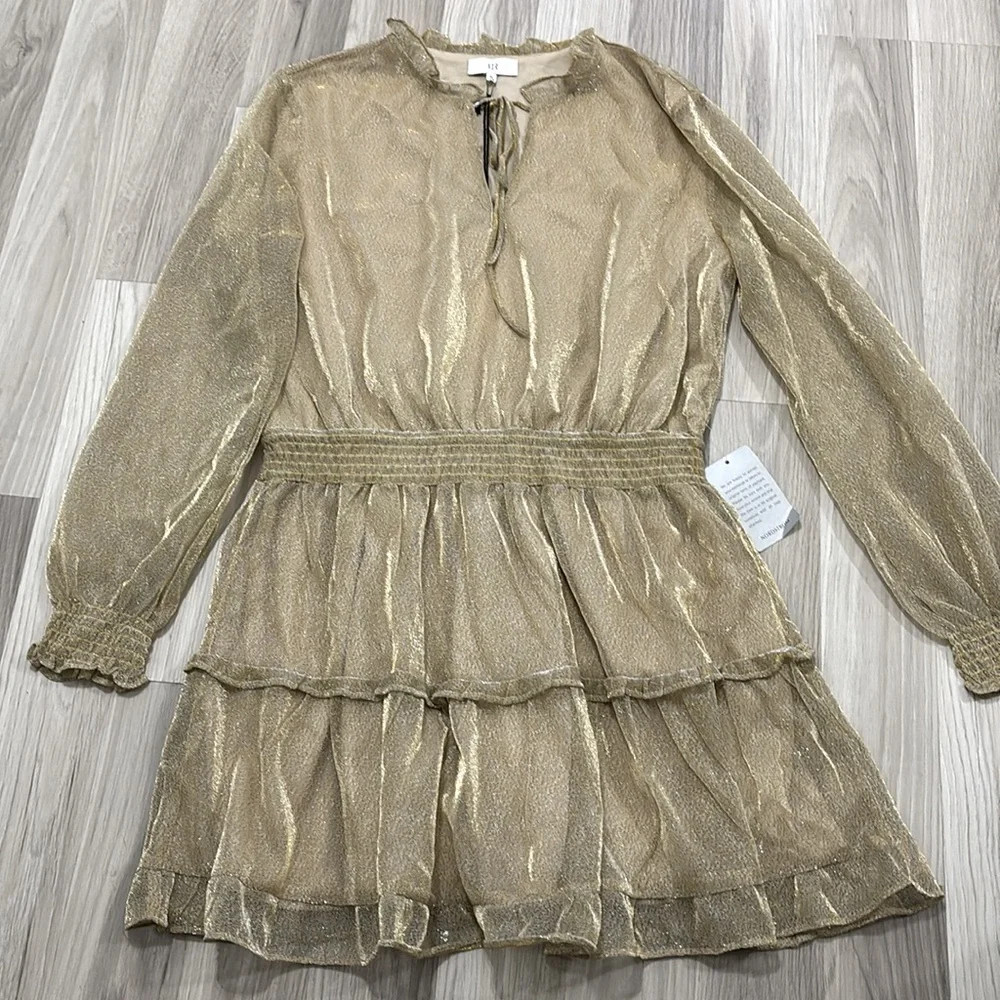 NSR
Emma Floral Print Ruffle Dress In
Tan Dress Size XL NWT - Picture 2 of 11